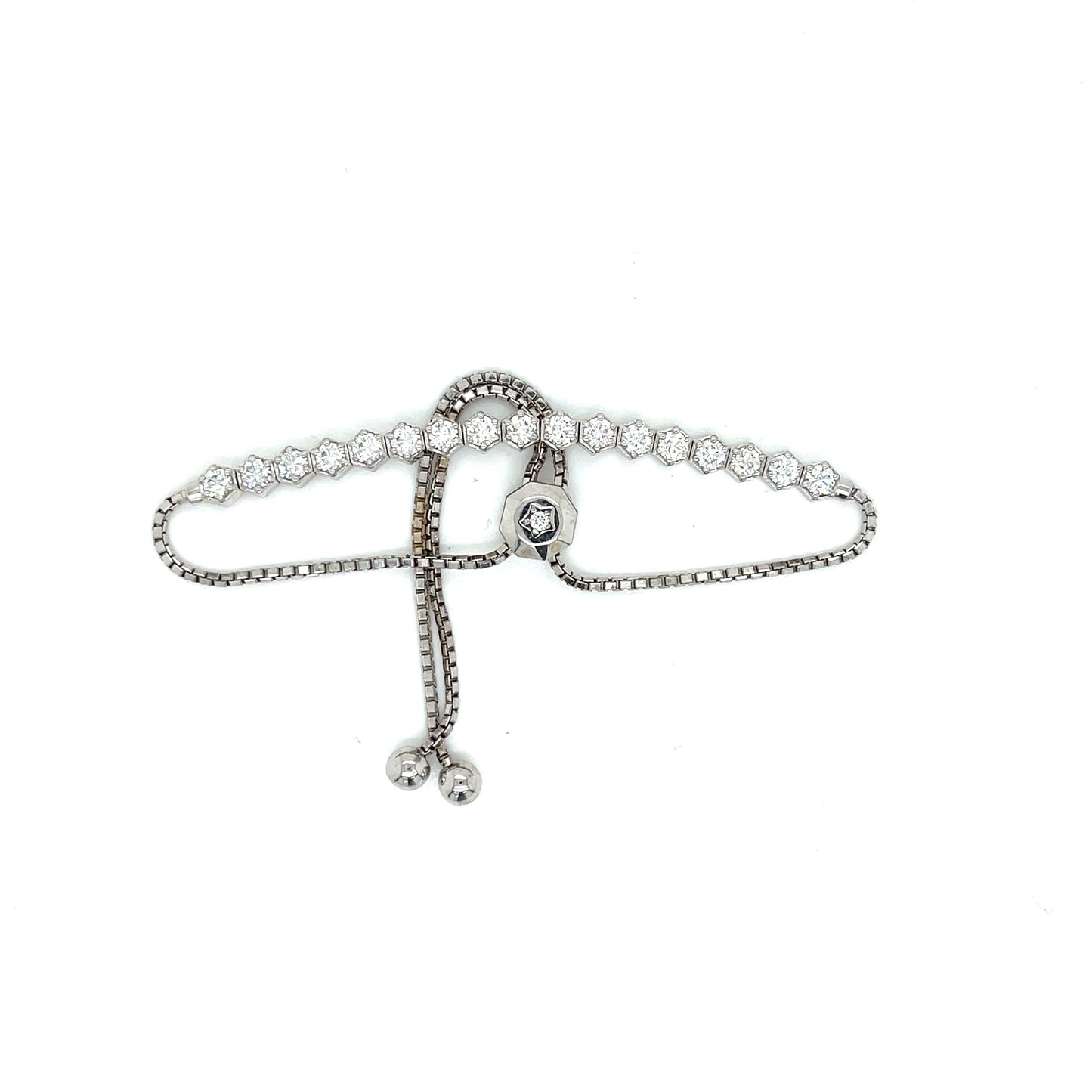 Flexible Hexagon Adjustable table Diamond Bracelet Diamond - FlawlessCarat