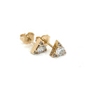 Triangle Shaped Diamond Studs - FlawlessCarat