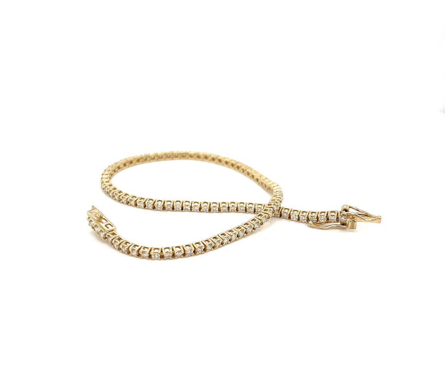 Classic Diamond Tennis Bracelet in 14K Yellow Gold