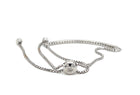 Curved Diamond Bar Bracelet with Adjustable Bolo - FlawlessCarat