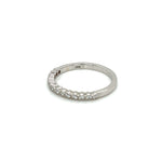 White Gold Diamond Bezel Wedding Band - FlawlessCarat