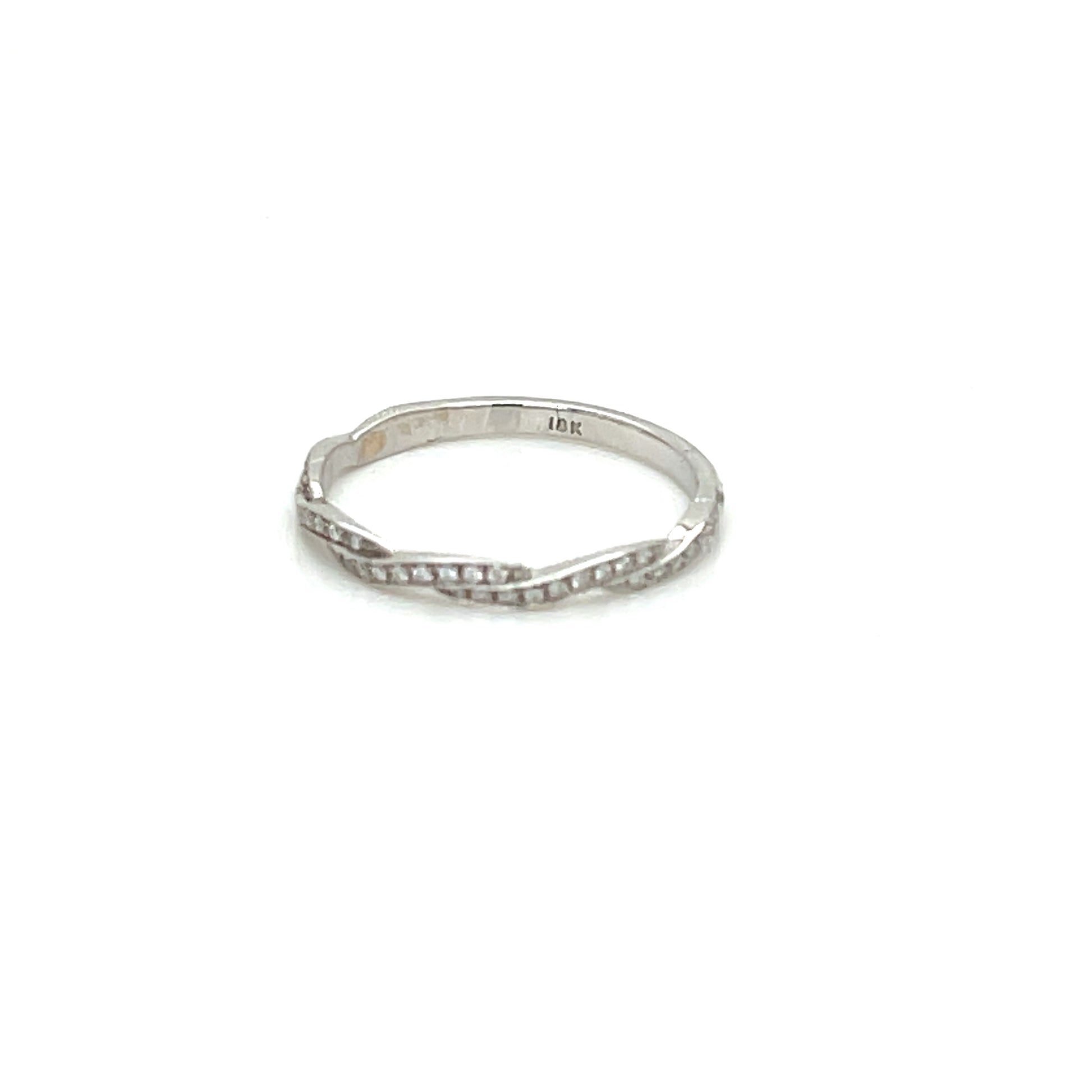 White Gold Diamond Wedding Band - FlawlessCarat