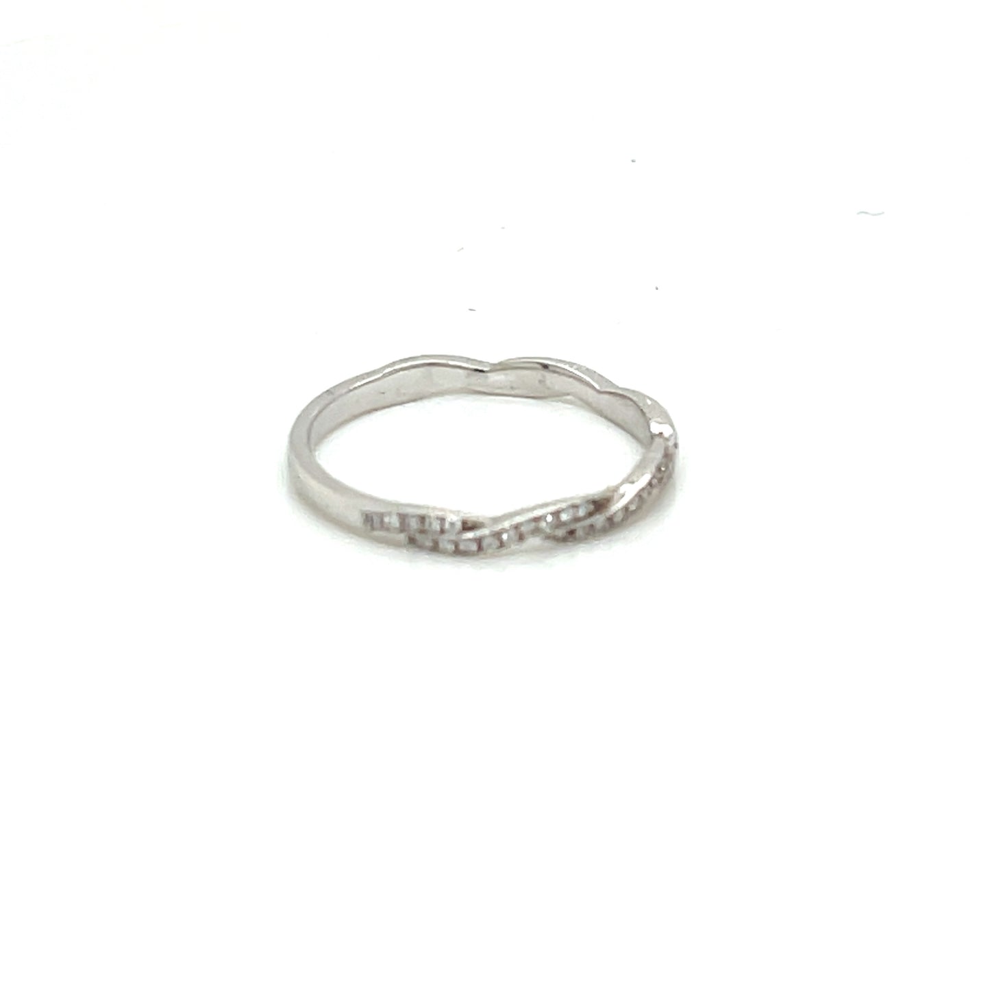 White Gold Diamond Wedding Band - FlawlessCarat