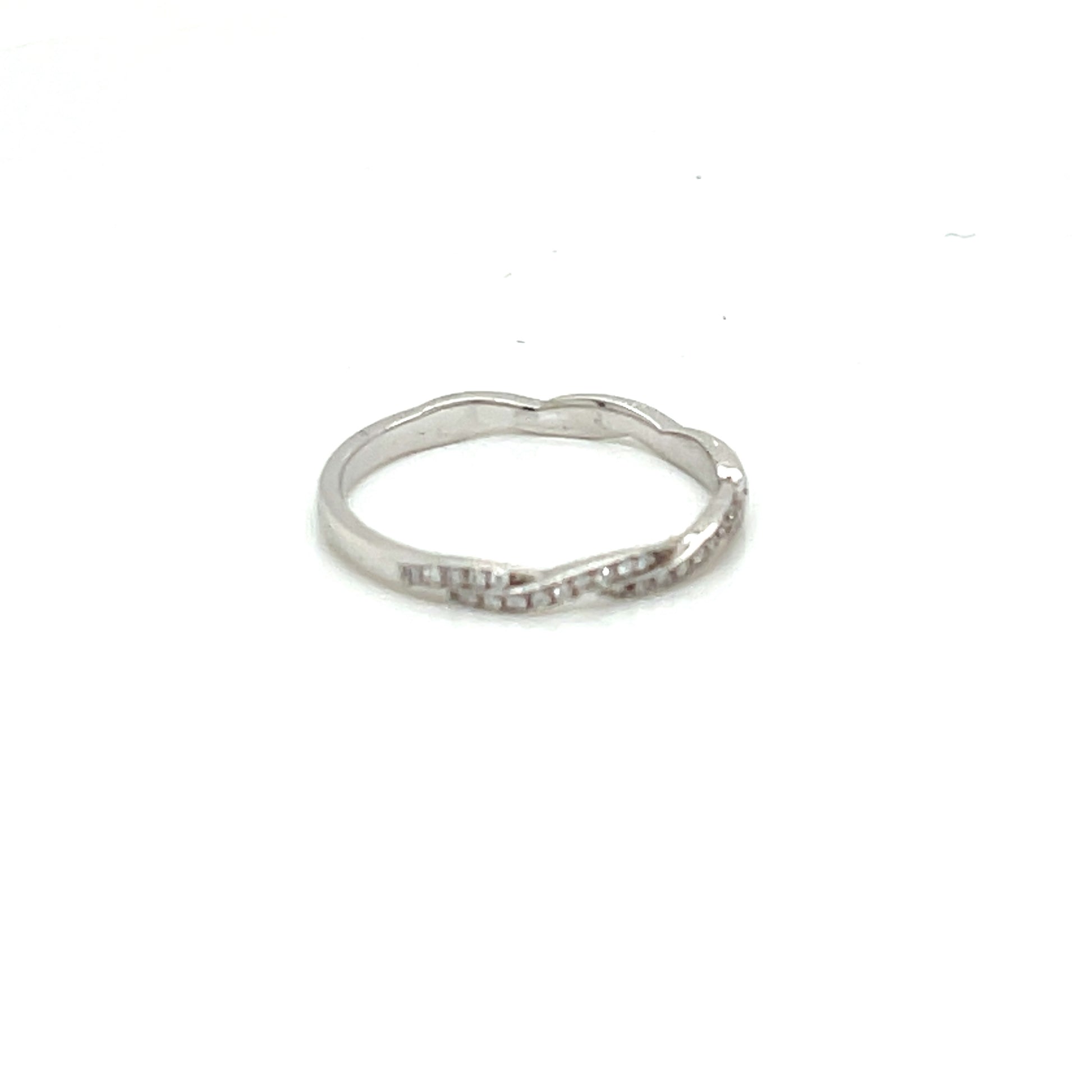 White Gold Diamond Wedding Band - FlawlessCarat