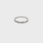 Diamond Twist Wedding Band in 18K White Gold