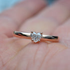 Heart  Solitaire Diamond Ring - FlawlessCarat