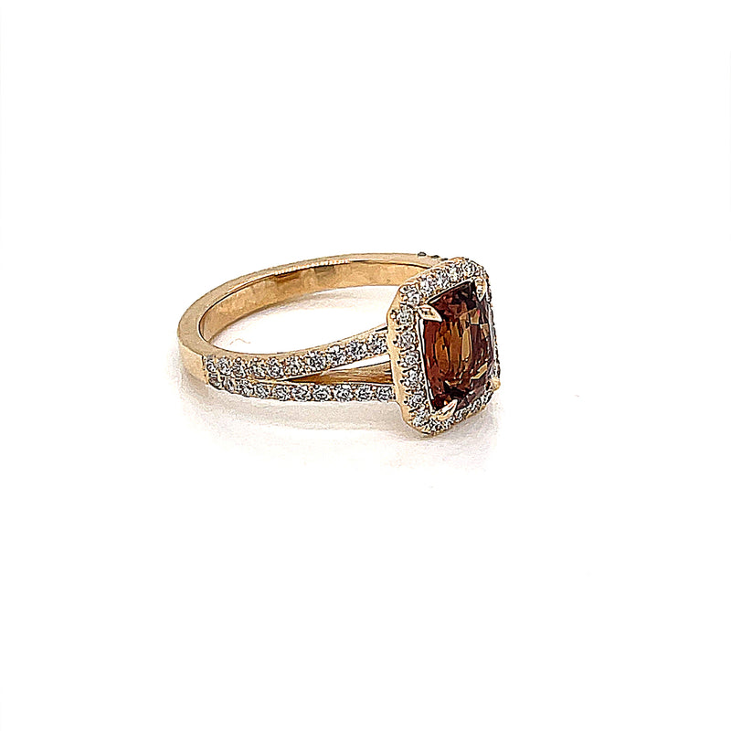14kt. YG Sapphire and Diamond Ring - FlawlessCarat