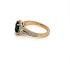 14kt. YG Tsavorite Diamond Ring - FlawlessCarat