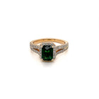 14kt. YG Tsavorite Diamond Ring - FlawlessCarat