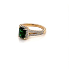 14kt. YG Tsavorite Diamond Ring - FlawlessCarat