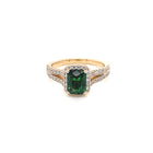 14kt. YG Tsavorite Diamond Ring - FlawlessCarat